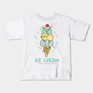 Ice cream pets Kids T-Shirt